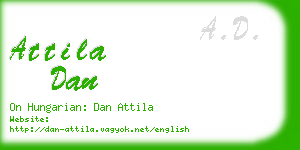 attila dan business card